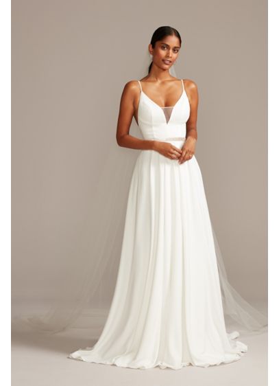 Long A-Line Casual Wedding Dress - David's Bridal Collection